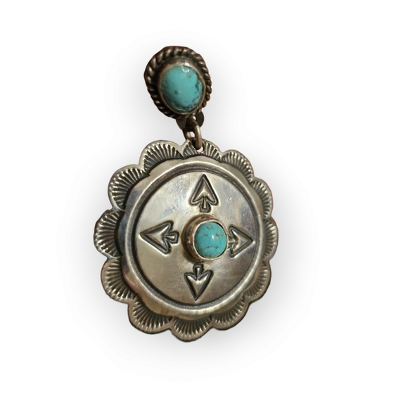 Sterling silver dangle earrings - Picture 3 of 3